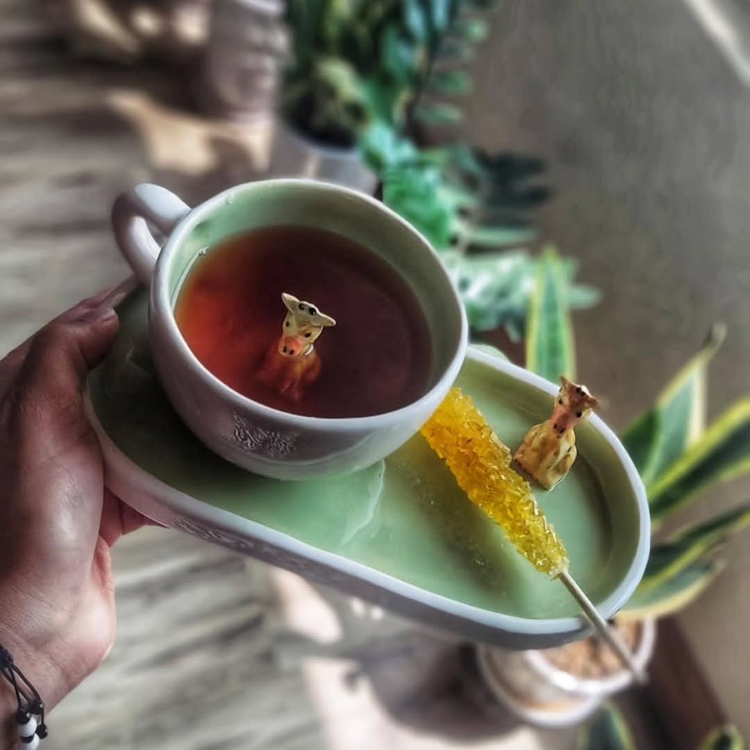 ست ماگ و زیر ماگی سورپرایزی زرافه